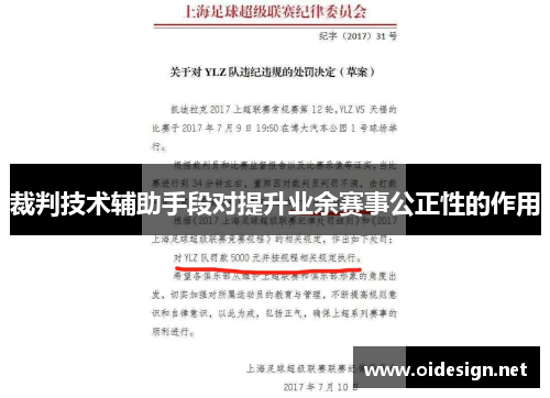 裁判技术辅助手段对提升业余赛事公正性的作用